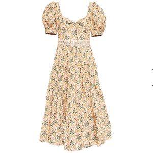 AGUA BY AGUA BENDITA Palmera Midi Dress small